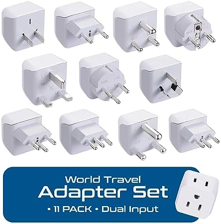 Ultimate Universal Travel Adapter: 35 W Fast Charging Power Converter with PD & QC 3.0, Dual USB-C & Triple USB Ports for Seamless Global Connectivity – Compatible with Type A, C, G, I Outlets for Effortless Charging Across EU, US, UK & Beyond – Perfect Travel Companion for Modern Explorers