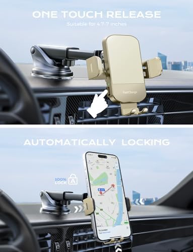 CHGeek 15 W Wireless Car Charger & Auto-Clamping Phone Mount – Fast Qi Charging Solution for i Phone 15/14/13/12/11 Pro Max & Samsung Galaxy S25/S24/S23/S22/S21/S20 – Stylish Pink Design for Modern Drivers – Effortless Device Security & Optimal Viewing Angles