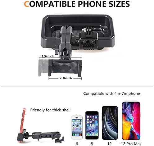 Revolutionize Your Ford Bronco Experience with the 360° Adjustable Dash Phone Mount Holder – Precision-Engineered Aluminum Smartphone Bracket for 2021-2025 Models, Perfect for 2-Door and 4-Door Interiors, Effortless Installation, Stylish Black Design for Maximum Durability and Functionality