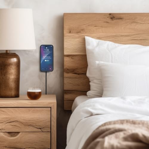 Galvanox Magnetic 15 W Fast Wireless Charger with 10-Foot Removable Cable – Ultimate Mag Safe Compatibility for i Phone, Sleek Black Design, and Enhanced Charging Speed for Qi-Enabled Devices