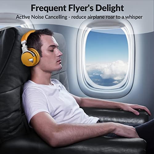 Silensys E7 Elite Wireless Over-Ear Headphones: Unmatched Active Noise Cancellation, Deep Bass Sound Experience, Luxurious Protein Ear Cushions, 30-Hour Battery Life – Your Perfect Bluetooth Companion for Travel, Work, and Daily Adventures in Elegant Black Design