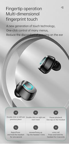 Premium True Wireless Earbuds with Advanced Bluetooth 5.3 – IP7 Waterproof Sport Headset for Active Lifestyles – Touch Control & Built-in Mic for Seamless Calls – Model 11 with Ergonomic Fit and LED Battery Indicator for Ultimate Listening Experience
