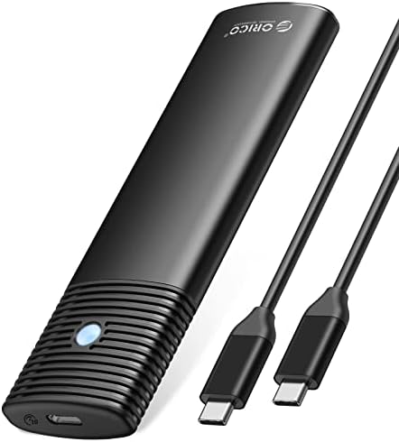 Ultra-Fast ORICO Aluminum M.2 NVMe SSD Enclosure – Tool-Free 10 Gbps USB-C Adapter for 2230/2242/2260/2280 PCIe M-Key SSDs – Thunderbolt 3 Compatible External SSD Case with Enhanced Heat Dissipation and 4 TB Support for Optimal Data Management and Storage Solutions