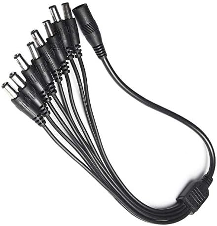 12 V 5 A UL Listed Power Supply with 4-Way Splitter Pigtail Cable – Ultimate Adapter for CCTV Surveillance and LED Lighting Solutions – Reliable Performance & Enhanced Device Compatibility for Security Systems