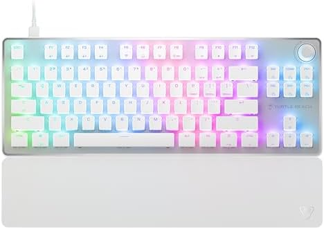 Experience Unmatched Gaming Precision with Turtle Beach Vulcan TKL Tenkeyless Mechanical Keyboard – Linear Titan Switch, Customizable AIMO RGB Lighting, Durable Aluminum Build, and Portable USB-C Connectivity for Ultimate Performance and Style