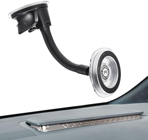 APPS2 Premium Magnetic Car Phone Holder – Versatile Dashboard & Windshield Mount with Flexible Arm & Robust Suction Cup, Ensuring Optimal Smartphone Accessibility for All Models – Your Ultimate Driving Companion for Hands-Free Navigation and Seamless Communication