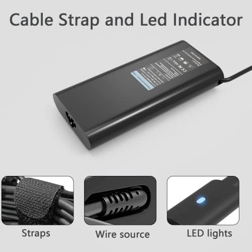High-Efficiency 130 W USB-C Laptop Charger for Dell XPS, Precision, and Alienware Models – Fast Charging Power Supply with Versatile Compatibility and Enhanced Performance for Optimal User Experience
