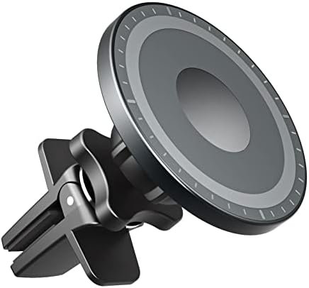 Experience Ultimate Convenience with the Magsafe Magnetic Car Phone Holder – 20 Powerful Magnets for Unmatched Stability, 360° Rotation for Perfect Viewing Angles, Designed for i Phone 12-16 Pro Max and Mini, Effortless Clip-On Air Vent Installation for Safe Hands-Free Navigation and Control