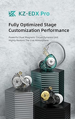 KZ EDX PRO Hi-Fi Wired Earbuds: Premium In-Ear Monitors with 10 mm Dynamic Driver for Rich Bass & Unmatched Comfort – Detachable Cable for Seamless Connectivity & Superior Audio Experience – Ideal for Audiophiles and Daily Listeners