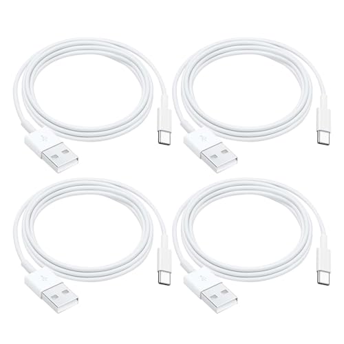 4 Pack Carplay USB A to USB C Cable for iPhone 16E 15 16, 16 Pro Max, 16 Plus Car Charger, iPad Pro 12.9/11, iPad 10 Generation, iPad Air 5 Generation/4 Gen, Mini 6 Generation Car Fast Charging Cord – Enhanced Compatibility and Speed