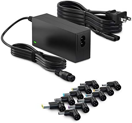 Universal 90 W Laptop Charger with Versatile Compatibility – Fast Charging for Dell, HP, Lenovo, Acer, and More – Ideal Power Supply for Notebooks and Chromebooks – Includes Multiple High-Quality Tips and 24-Month Warranty – Enhanced Performance and Reliability for Your Everyday Needs
