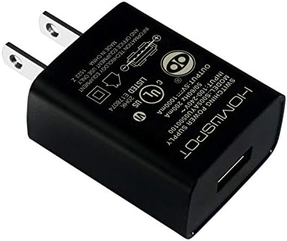 Universal USB Wall Charger Pack – Home Spot UL Listed 5 V 1 A Fast Charging Adapter for Travel and Office – Dual Pack for Enhanced Compatibility and Safety – Lightweight Portable Power Solution for All USB Devices