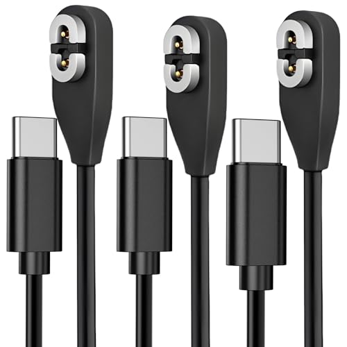 sweguard USB C Charger Cable 3Pack 3.3ft Magnetic Compatible with AfterShokz Aeropex, SHOKZ OPENCOMM, OPENRUN PRO, OPENRUN PRO Mini, OPENRUN, OPENRUN Mini – Enhanced Compatibility and Speed