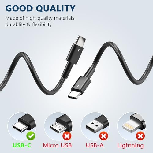 High-Performance 130 W USB-C Laptop Charger for Dell XPS & Precision Models – Fast Charging AC Adapter for Ultimate Compatibility with XPS 15/17, Latitude, and Precision Series – CE/FCC/Ro HS Certified Power Supply with 30-Day Money-Back Guarantee and 12-Month Warranty – Ideal Replacement for OEM Chargers