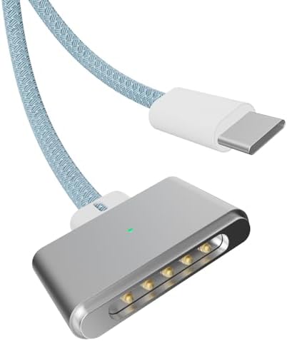 USB-C to Magnetic 3 Cable Compatible with Magsafe Charging Cable for 14” 16” MacBook Pro 2024 M3 Pro & Max, MacBook Air 2022 M2, MacBook Pro 2023 M2 Pro & Max – 6.6ft Black – Enhanced Compatibility and Speed