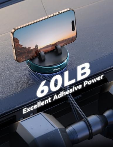 JOYROOM 360° Rotating Car Phone Holder – Anti-Slip Dashboard Mount for Seamless Smartphone & GPS Integration – Sun Glare Blocking for Clearer Navigation – Universally Compatible with Pop Grips & Mobile Devices – Superior Stability for a Safe Driving Experience