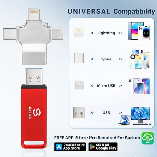 Ultimate 512 GB Photo Storage Stick – Effortless Auto Backup Flash Drive for i Phone & i Pad – High-Speed External Storage Solution for All Devices – Safeguard Your Memories with Compact Design and Enhanced Compatibility