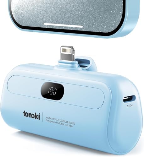 Compact 5000 m Ah Portable Charger for i Phone 15/16 and USB-C Devices – Fast Charging Mini Power Bank in Sleek White – Lightweight On-the-Go Power Bank for Busy Lifestyles – Perfect for Travelers and Professionals