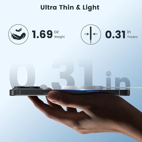 Magnetic Wireless Charger 15 W Dual Pack – High-Speed Mag Safe Charging Pad for i Phone 16/15/14 Series & Air Pods – Enhanced Stability with LED Indicator – Perfect for Nighttime Use and Seamless Device Compatibility