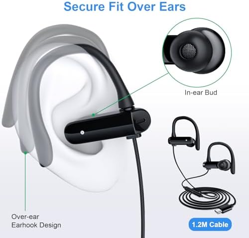 Experience Enhanced Audio Precision with Ergonomic Noise-Canceling Wired Earbuds – Perfect Headphones for Students Engaging in Online Learning and Music Exploration, Showcasing Superior High-Fidelity Microphone and Universal 3.5 mm Compatibility for Seamless Connection with Smartphones, Tablets, and Laptops, Expertly Crafted for Comfort During Lengthy Study Sessions and Captivating Lectures, Features Tangle-Free Cable for Effortless Usage, Lightweight Design for Ultimate Portability and Convenience on the Go.