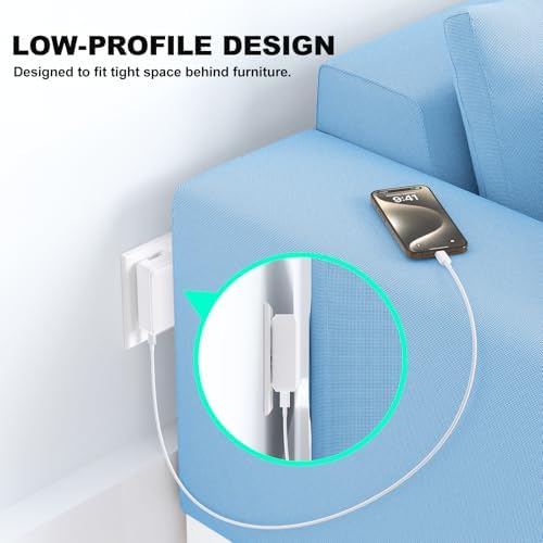Excgood 40 W Ultra-Fast Multi-Port USB Wall Charger – Compact Foldable Power Adapter for Fast Charging i Phone 16/15/14/13, Galaxy S24, and More – Versatile 4-Port USB & USB-C Hub for Effortless Device Powering Anytime, Anywhere