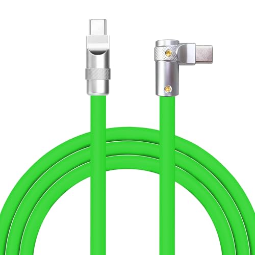 Transform Your Charging Routine with Chubbycable Flex Elbow Pro – 90-Degree USB-C Cable for Lightning-Fast 240 W Power Delivery, Durable Ultra-Thick Silicone Build, Perfect for Convenient Access in Tight Spaces, Ideal for Mobile Phones, Tablets, and Gaming Enthusiasts