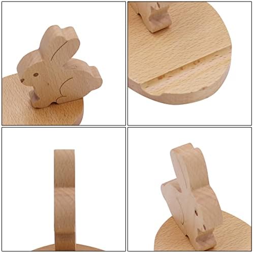 Whimsical Dog-Themed Wooden Phone Stand – Charming Desk Accessory for Mobile Devices, Perfect Gift for Pet Enthusiasts, Stylish and Functional Home Office Decor with Stable Anti-Slip Base for Enhanced Productivity and Optimal Viewing Experience