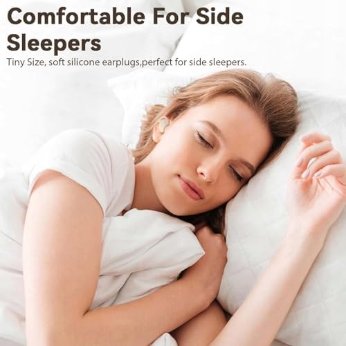 Ultimate Comfort Bluetooth Sleep Earbuds – Advanced Noise Cancellation for Side Sleepers – 24 d B Sound Isolation for Enhanced Sleep Quality – Lightweight Travel-Ready Design for Uninterrupted Rest Anytime – Experience Serenity with Wireless Connectivity and Ergonomic Fit