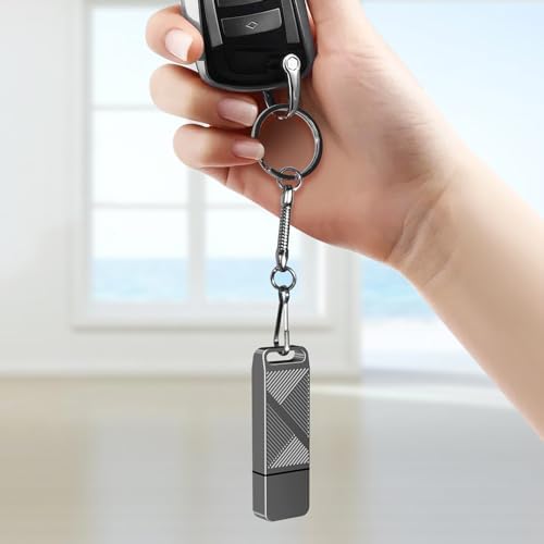 EASTBULL 256 GB High-Speed USB 3.0 Flash Drive with USB C Adapter & Keychain – Sleek Metal Design for Ultimate Portability, Fast Data Transfers, and Enhanced Compatibility for All Devices