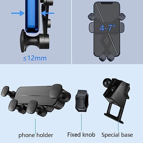 Nissan Kicks 2018-2024 Custom Car Phone Holder Mount – Durable Gravity Smartphone Bracket for Enhanced Safety & Convenience – Tool-Free Installation with 360° Rotation for Optimal Viewing – Perfect Mobile Accessory for S, SR, SV & T Models