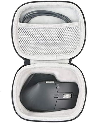 Ultimate Khanka Hard Travel Case for Logitech MX Master 3 / 3 S – Durable Protection & Optimal Performance with Replacement Mouse Feet Pads for Effortless Glide