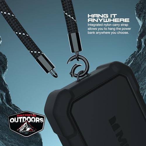 Ultimate 20000 m Ah Power Grid Pro Power Bank – 65 W Fast Charging with Dual USB-C Ports, IPX6 Splash-Proof & 5 ft Drop-Tested Durability, Includes USB-A to USB-C Converter for Unmatched Compatibility and Performance