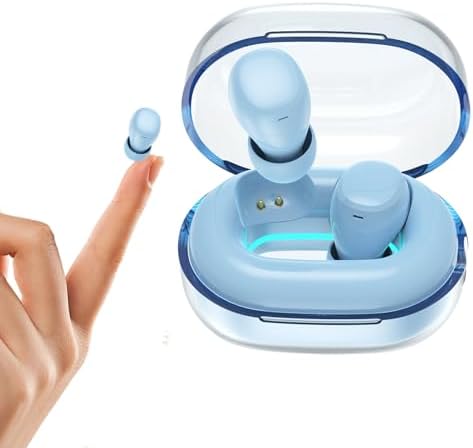 Invisible Mini Bluetooth Earbuds for Small Ear Canals – Discreet Skin Tone Design for Seamless Comfort in Sleep and Active Lifestyles – Lightweight, Sweat-Resistant with Superior Audio Clarity and Effortless Pairing – Perfect Companion for Travel and Daily Use