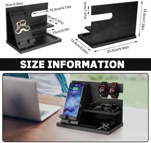 Premium 3-in-1 Wooden Charging Stand for i Phone 16/15/14/13/12 & Apple Watch – Ultimate Nightstand Organizer for Men – Ideal Gift for Dad, Husband, Boyfriend, or Son – Enhanced Speed & Compatibility with Air Pods – Perfect for Father’s Day, Anniversaries & Holidays – Stylish & Functional i Phone Charger Station for All Apple Devices – A Must-Have Tech Accessory for the Modern Man – Elevate Your Gifting with This Unique Natural Wood Design – Effortlessly Charge Your i Phone, Apple Watch, and Air Pods in One Sleek Station – Standby Mode Convenience Meets Aesthetic Appeal – Perfect for Home or Office Use – Impress Your Loved Ones with a Thoughtful and Practical Gift that Combines Style and Utility – The Go-To Choice for Apple Enthusiasts Seeking Quality & Performance in Charging Solutions.