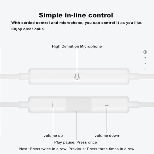 Premium Dual Pack Odd Paddle MFi Certified Wired Earbuds for i Phone – Unmatched Audio Quality & Comfort with Built-in Microphone and Volume Control | Perfectly Compatible with i Phone 14/13/12/11/XR/X/8/7 | Ideal for Music Enthusiasts, Clear Calls, and Daily Use | Exceptional Sound Experience for All i OS Devices