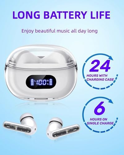 Elevate Your Audio Journey with Purple P1 PRO Wireless Earbuds – Cutting-Edge Bluetooth Technology, Exceptional Call Clarity, IPX7 Waterproof Design, and an Outstanding 30-Hour Battery Life – Perfectly Crafted for Active Lifestyles and Ultimate Comfort