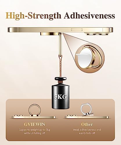 GVIEWIN Stylish Marble Phone Ring Holder with 360° Rotation for Ultimate Grip and Kickstand Functionality – Compatible with i Phone 16 Pro Max, 15 Plus, 14, 13, 12 Series & Galaxy S25/S24 Ultra – Elegant Flowing Sakura Design for Enhanced Safety and Usability