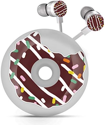 Adorable Qear Fun Donut Earbuds for Kids – Whimsical Wired Headphones with Microphone, Perfect for School Boys and Girls, Complete with Stylish Storage Case for Tangle-Free Listening and Enhanced Audio Experience