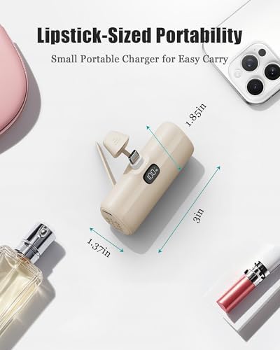 Ultra-Compact 5000 m Ah Mini Power Bank – 20 W Fast Charging Portable Charger for i Phone & Android – Lightweight Travel Essential with PD Compatibility & Smart Protection – Perfect for Short Trips, Camping, and Everyday Use