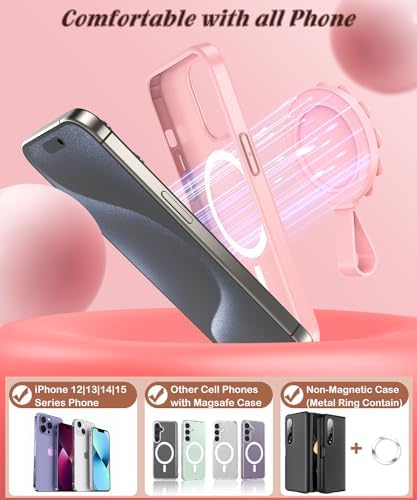 Magnetic Suction Cup Mount for Mag Safe Devices – Effortless Hands-Free Phone Holder with Premium Anti-Slip Silicone Grip for Content Creators – Ultra-Stable, Lightweight Accessory Perfect for Tik Tok and Photography on the Move