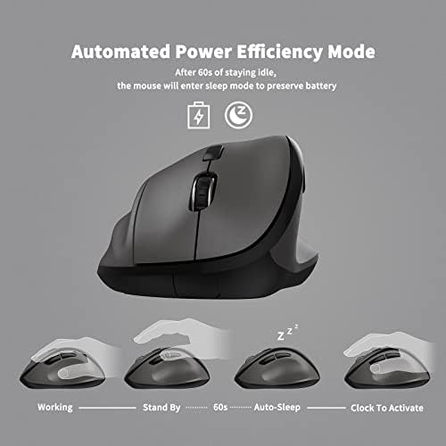Revolutionize Your Workspace with the Green Ergonomic Wireless Mouse – Superior Vertical Design for Ultimate Comfort, Silent Clicks for Distraction-Free Focus, Long-Lasting Battery Life Powered by 1 AA Battery, Precision Control Up to 1600 DPI with USB Receiver Compatibility for PCs, Laptops, and Desktops