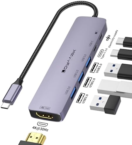 Transform Your Mac Book Pro into a Powerhouse with Our 4 K60 Hz USB C Hub – Ultimate Multi-Port Adapter for Lightning-Fast Data Transfers, PD 100 W Rapid Charging, and Dual SD/TF Card Readers – Ideal for Professionals and Creative Minds