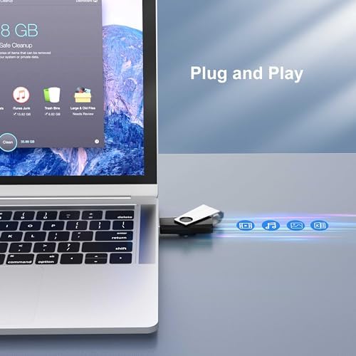 TOPESEL 10 Pack 16 GB USB 2.0 Flash Drives – Sleek Swivel Design for Effortless Data Transfer and Enhanced Compatibility – Ideal for Personal and Professional Use – Reliable Portable Memory Sticks in Classic Black – Perfect for Backups, File Sharing, and On-the-Go Storage