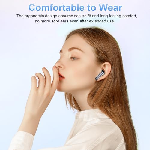 Bluetooth 5.3 Wireless Earbuds for Ultimate Audio Freedom – Hi-Fi Stereo Sound with 4-Mic Noise Cancellation, 40-Hour Playtime, IP7 Waterproof Protection, Quick USB-C Charging & Dual LED Battery Indicator for Unmatched Comfort and Clarity