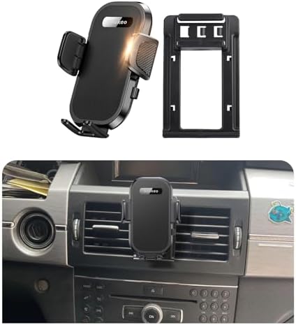 Mercedes Benz GLK350 (2010-2012) Premium Car Phone Holder – Adjustable 4-7 Inch Cradle with 360-Degree Rotation and Tool-Free Installation – Enhance Safety and Connectivity for Luxury Driving Experience – Ideal for Navigation and Hands-Free Calls
