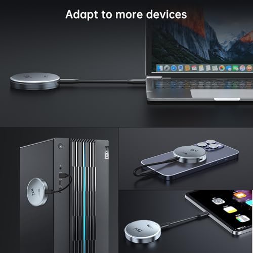 Magnetic M.2 2230 NVME SSD Enclosure for i Phone 15/16 Pro Max – Ultra-Fast USB C 3.2 Gen2 10 Gbps External Storage with 100 W PD Charging, Durable Aluminum Case for Android, i Pad & Mac Book – Expand Your Mobile Storage Effortlessly