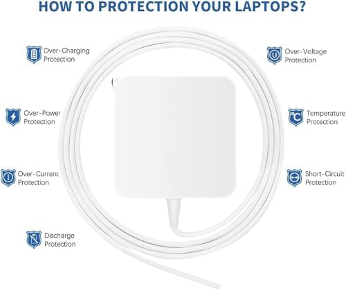 Revitalize Your Mac Book Air with Our 45 W Replacement Power Adapter – T-Tip Connector for 2012-2017 Models, Enhanced Efficiency and Portability for On-the-Go Charging Needs