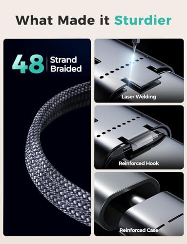 Versatile 3-in-2 USB C Charging Cable for Apple Watch and i Phone – 4 FT Multi-Device Fast Charger Compatible with Apple Watch Ultra/SE/10/9/8/7/6/5/4/3/2/1 & i Phone 16/15/14/Galaxy S23 – Lightweight Travel Essential for Efficient Power-Up Solutions