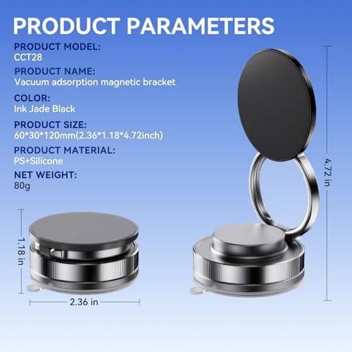 Versatile 360° Magnetic Phone Mount – Foldable Multi-Angle Stand for Cars, Bathrooms, and More – Hands-Free Smartphone Holder with Robust Grip and Hassle-Free Installation for All Devices – Transform Your Viewing Experience with Stylish Design and Enhanced Accessibility
