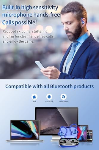 Premium Wireless Earbuds with 60 Hours Playback | Bluetooth 5.3 Noise Cancelling Headphones | IPX6 Waterproof Design for Active Lifestyles | LED Battery Indicator & Dual Mics for Clear Calls | Ultimate Comfort & Audio Quality for Music, Sports, and Daily Use